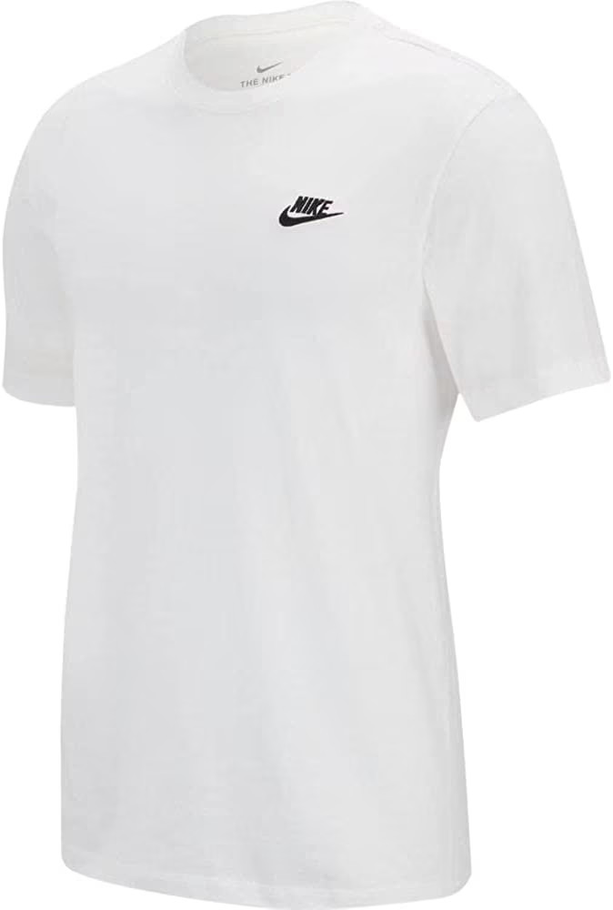 Nike Men’s Sportswear Club T-Shirt White/Black X-Small