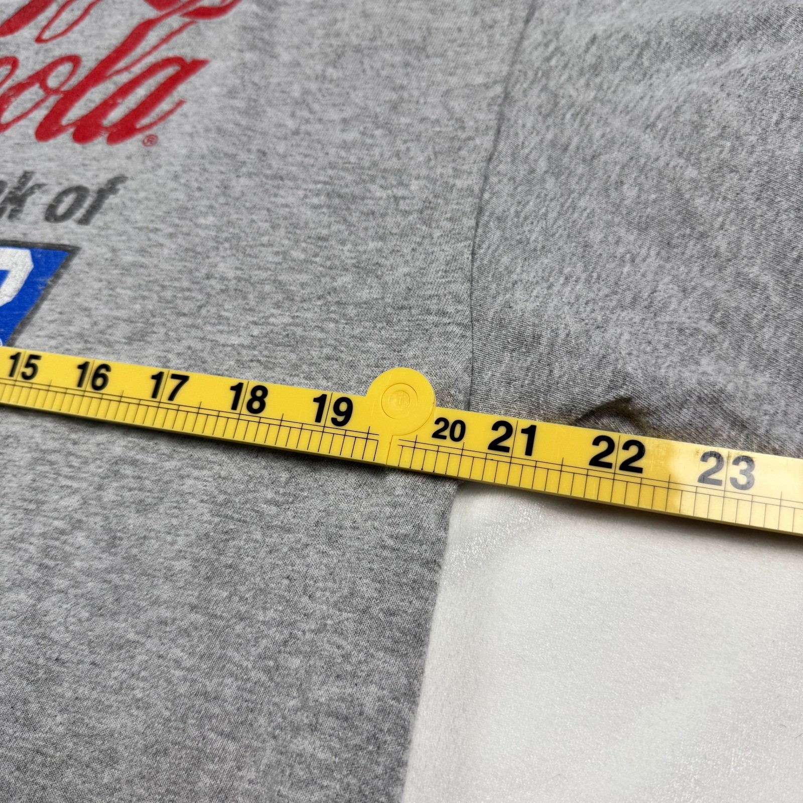 Coca-Cola NASCAR Graphic T-Shirt Mens Medium Gray Delta Pro Weight Racing Tee gallery