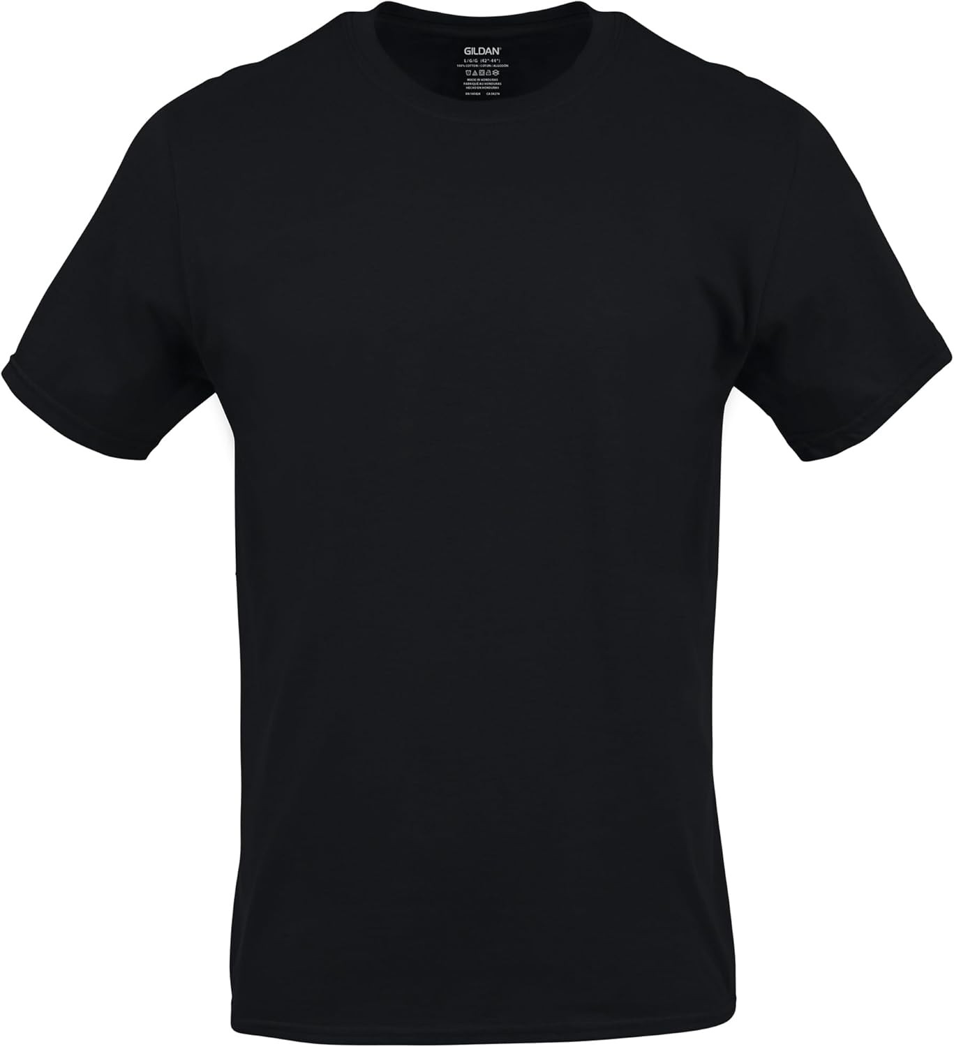 Gildan Men's Crew T-Shirts, Multipack, Style G1100 X-Large, Black (6-pack) gallery
