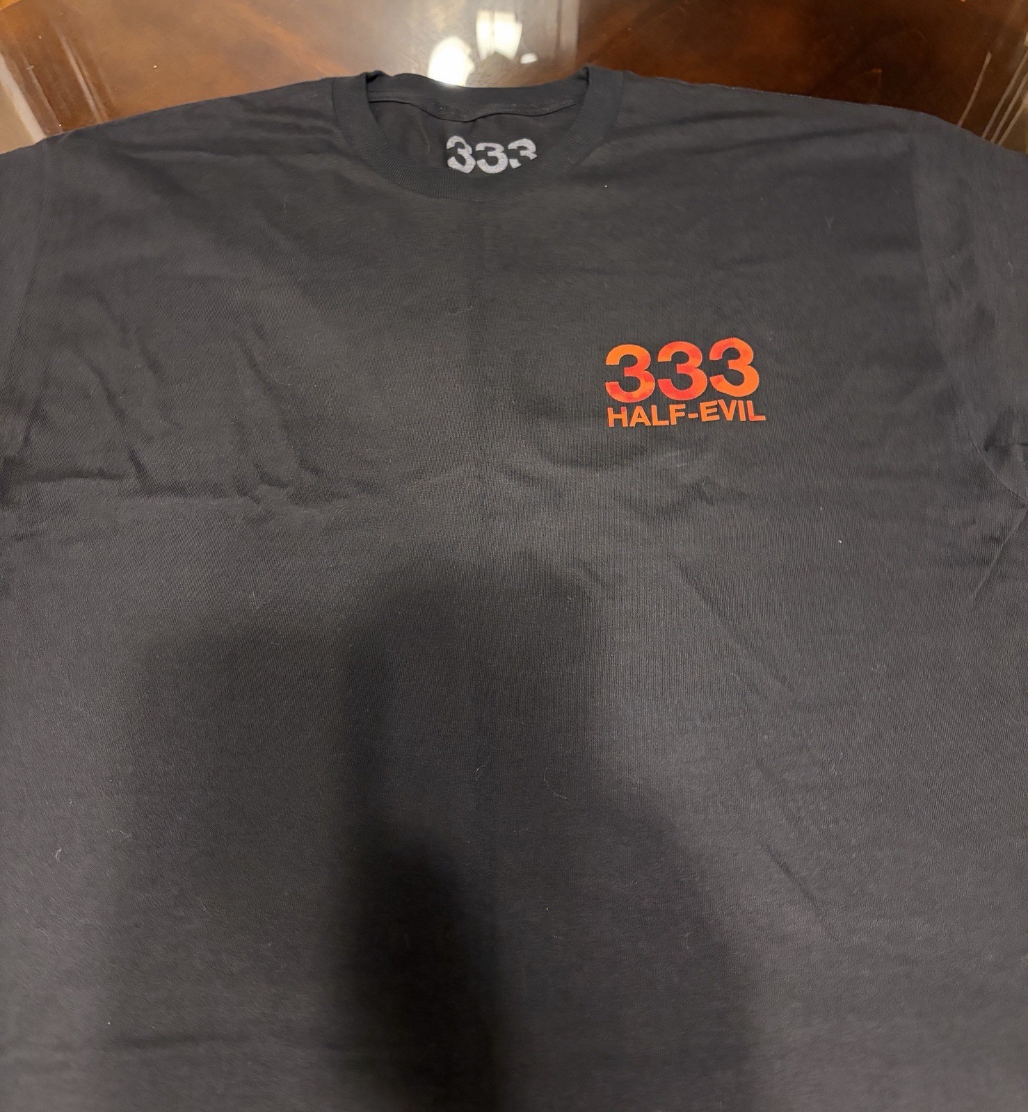 Men’s Half Evil 333 Black Shirt Size XL Pre-owned Supported by Hellbent Cloonee gallery