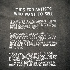 Vintage John Baldessari Tips For Artists Shirt MOCA Museum Art Medium