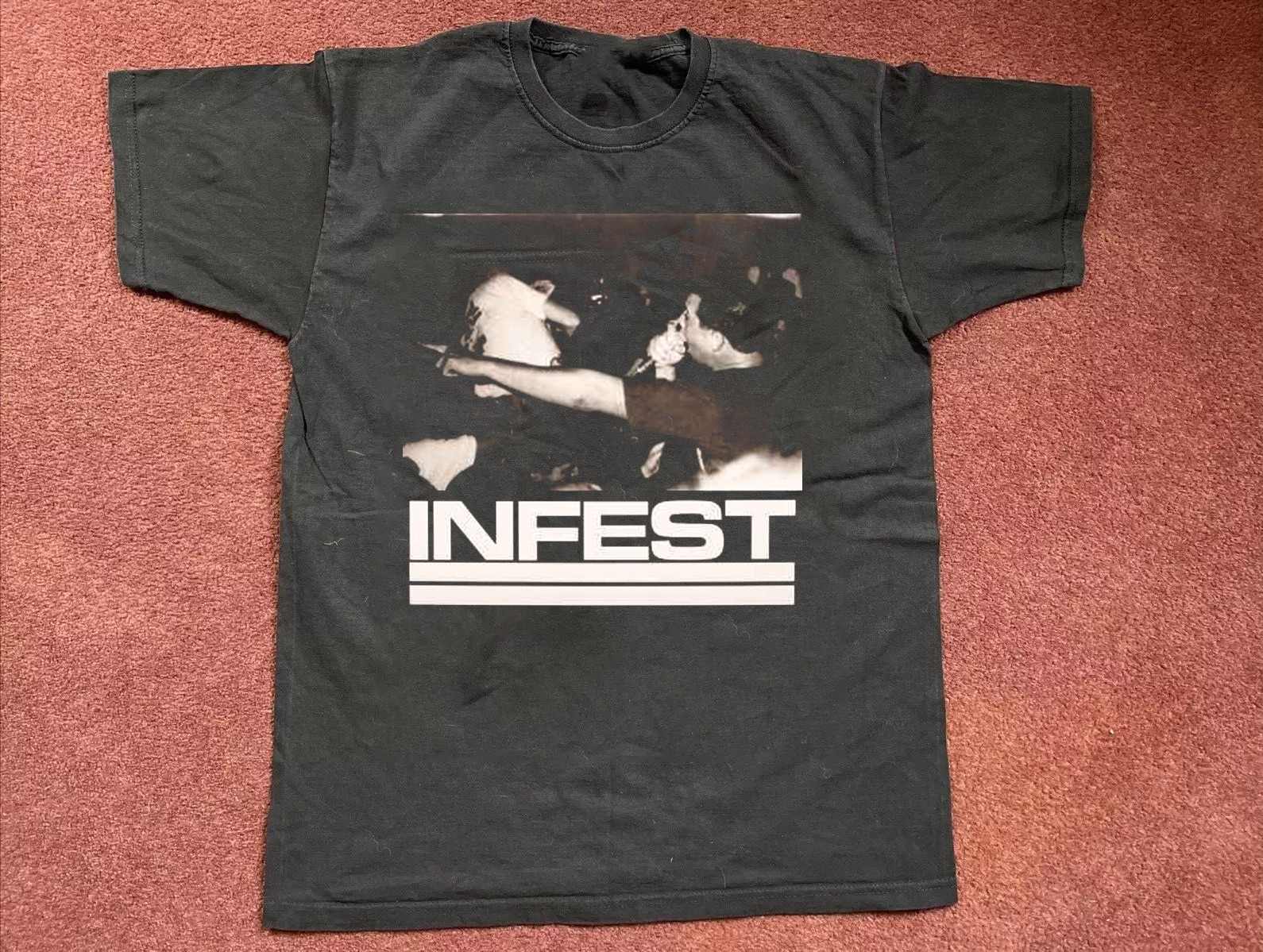 Infest band Black Cotton All size S-5XL Gift For Fans T-shirt HRB284 gallery