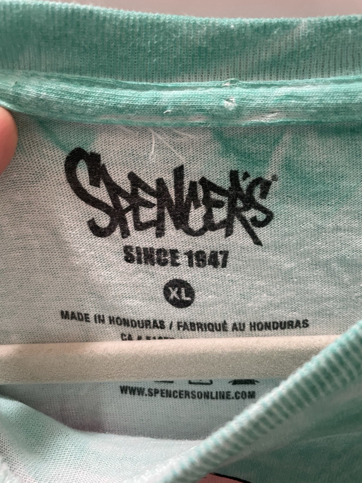 Spencer's Shirt Mens XL Multicolor Anime Weed Girl Tie Dye Graphic Tee 420 gallery