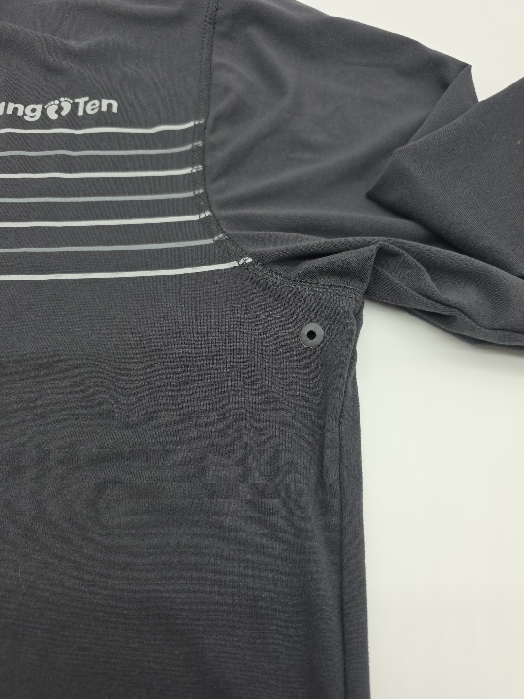 Hang Ten Longsleeve UPF50+ Shirt Men Small Black Spell-out.#39850 gallery