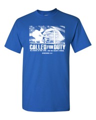 Religious Christian Soldier Cross Called For Duty Army Lord Men’s Tee Shirt 1390