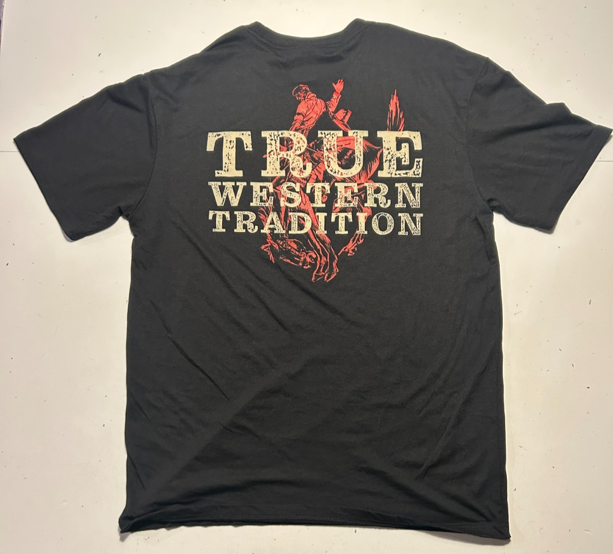 Pendleton Whisky Black T Shirt Size M Cowboy Horse Graphic District Perfect Tri gallery