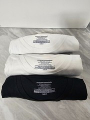 Amazon Essentials T-Shirt Pack Large Black White Long Sleeve Crew Neck Tees