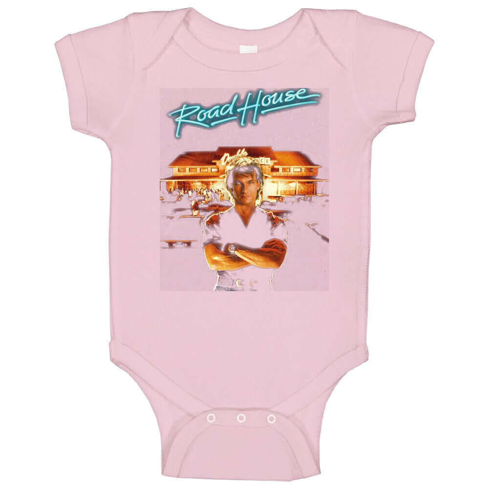 Roadhouse Patrick Swayze Retro 80's Movie Baby One Piece gallery