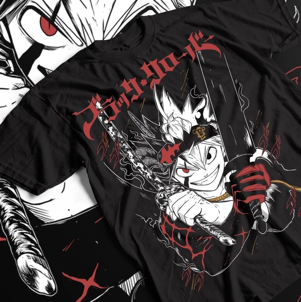 Black Clover Demon Transform Asta & Liebe Black T-Shirt