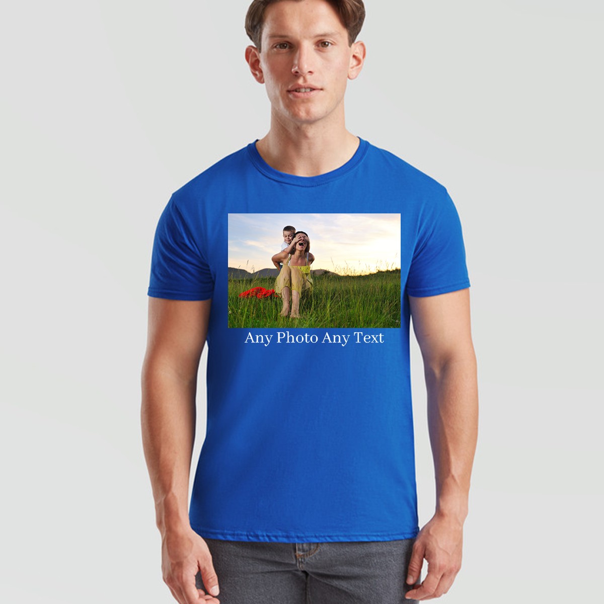 Personalised Unisex Stag T Shirt Custom Image Picture Photo Text Customised Tee gallery