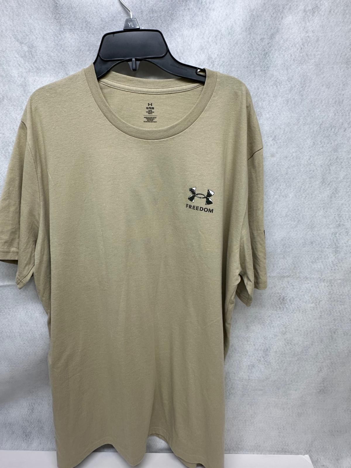 Under Armour Freedom Snake Knife Tee Shirt Mens XL Desert Sand Tactical Graphic gallery