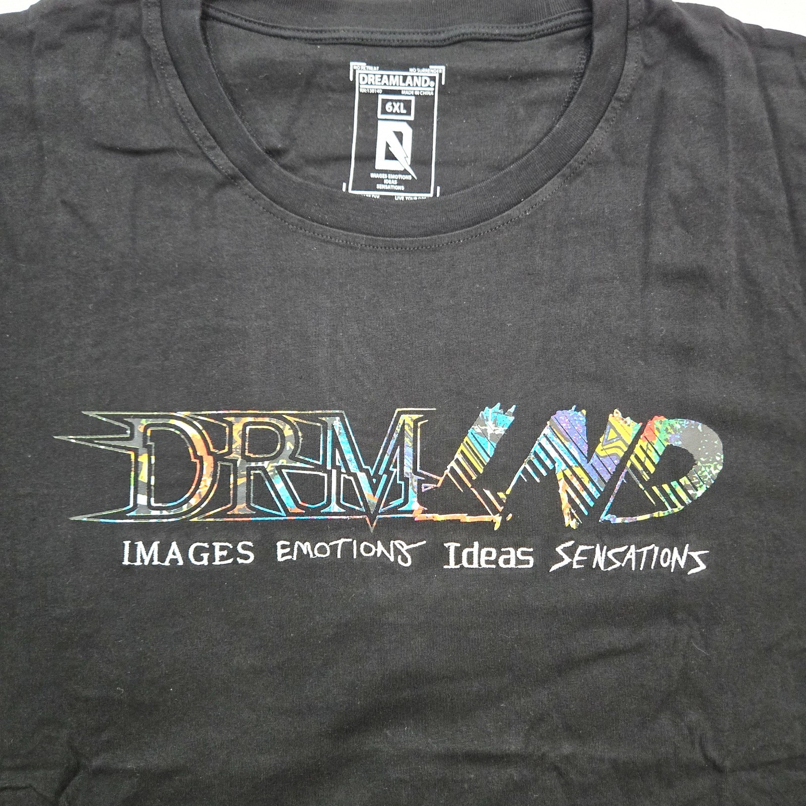 Dreamland Men's Big & Tall T-Shirt Black Classic Multi Color Design Graphic 6XL gallery