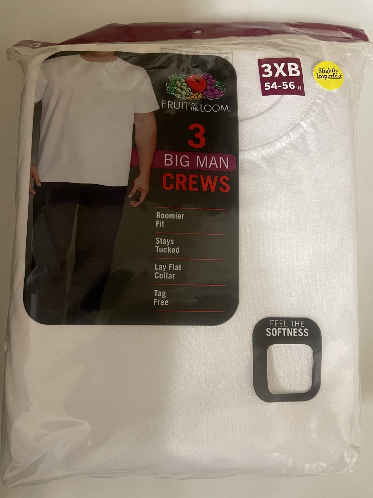 Men's Fruit Of The Loom T-Shirts Crew Neck White 5-6Pack Slightly Imperfect gallery