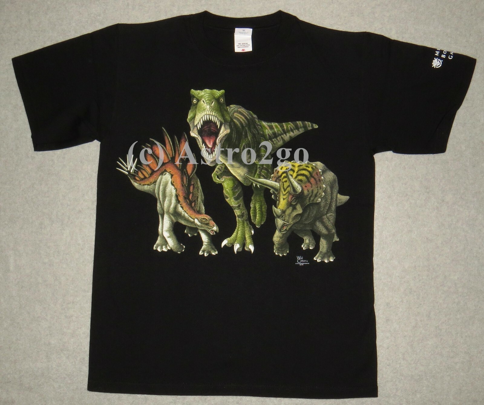 DINO HEADS & TAILS-Dinosaur T Rex Stegosaurus Triceratops Jurassic T shirt M-2XL gallery