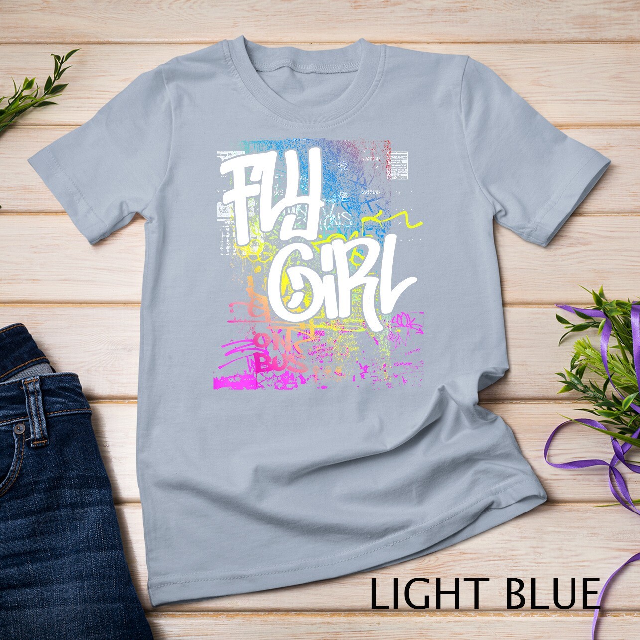 Fly Girl 80s 90sRap B-Girl Old School Hip Hop Graffiti T-Shirt Unisex T-shirt gallery