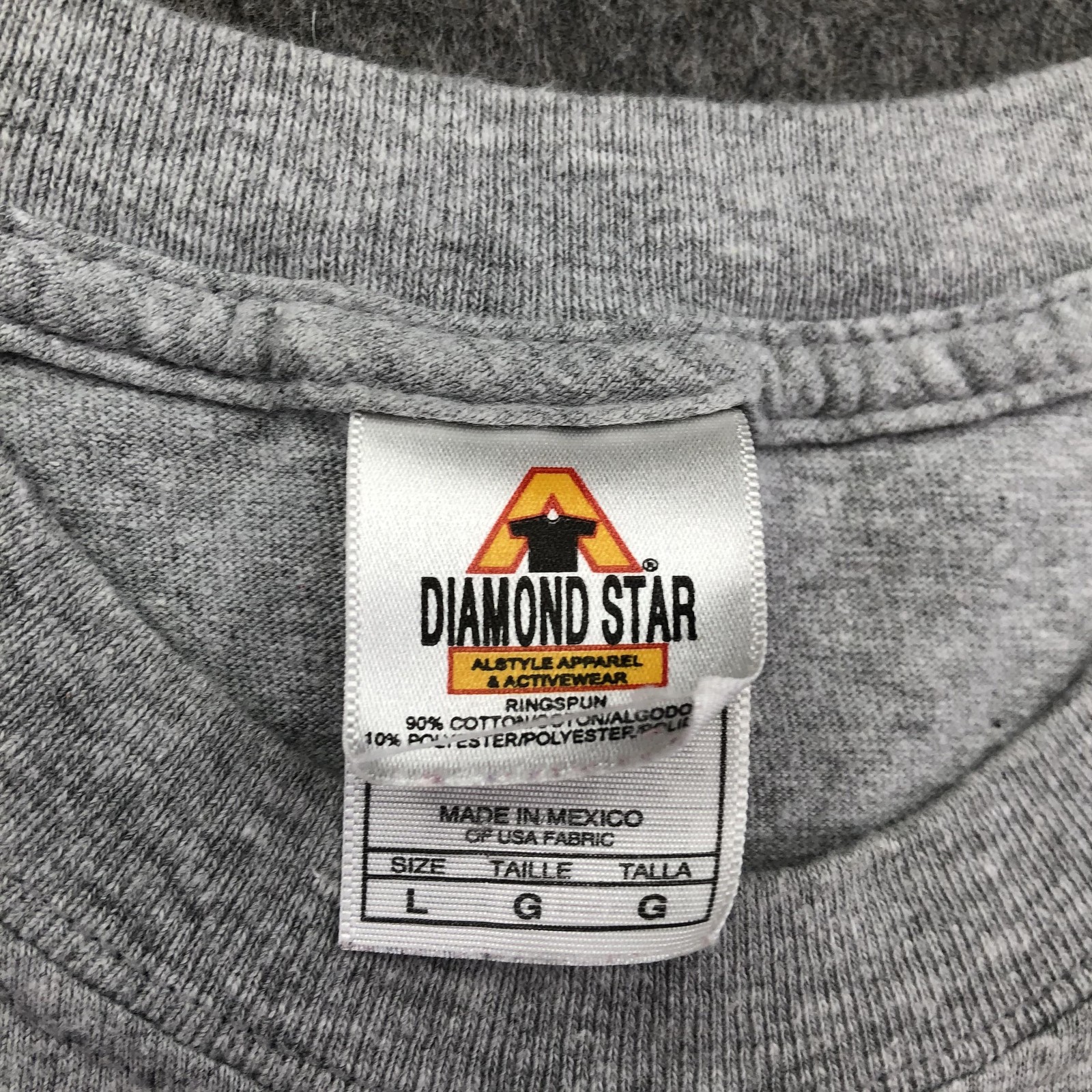 Vintage Military Shirt Mens Large Gray Airplane WWII 90s Diamond Star Corsair gallery