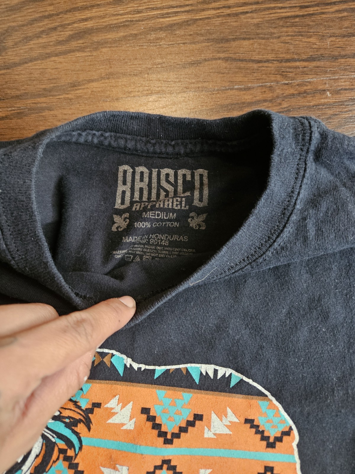 Brisco Apparel California Republic Medium Shirt Black Mens T-shirt Tee gallery
