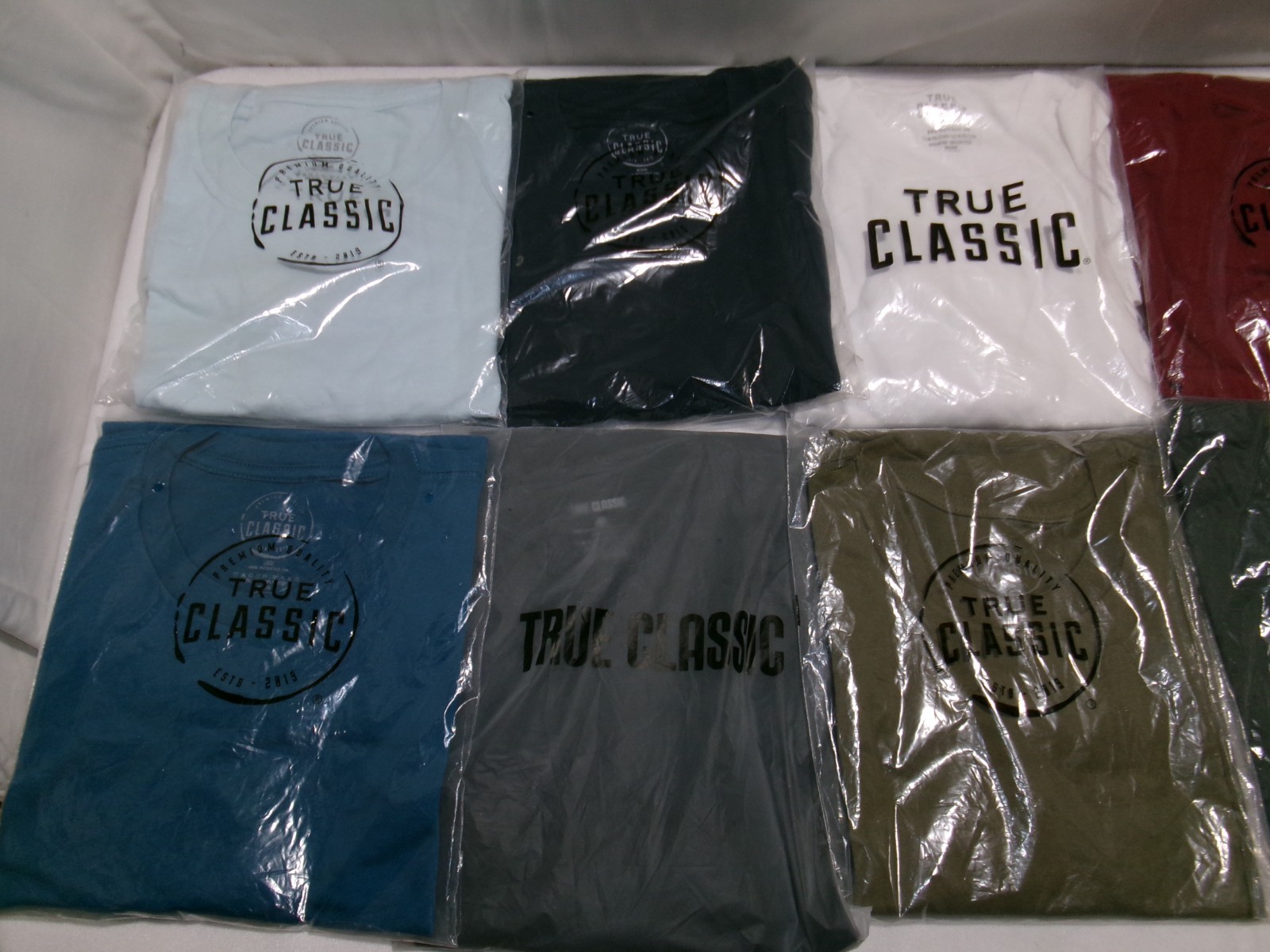 True Classic Crew Neck Short Sleeve Tees Assorted Sizes & Colors gallery