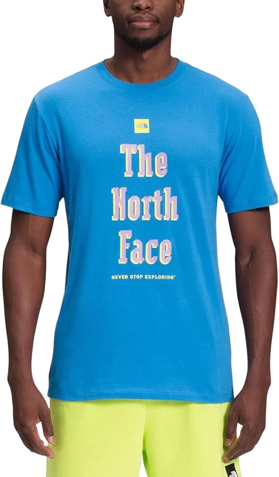 The North Face NF0A812ILV6 T-Shirts Men’s Size L Blue Short Sleeve Brand Proud