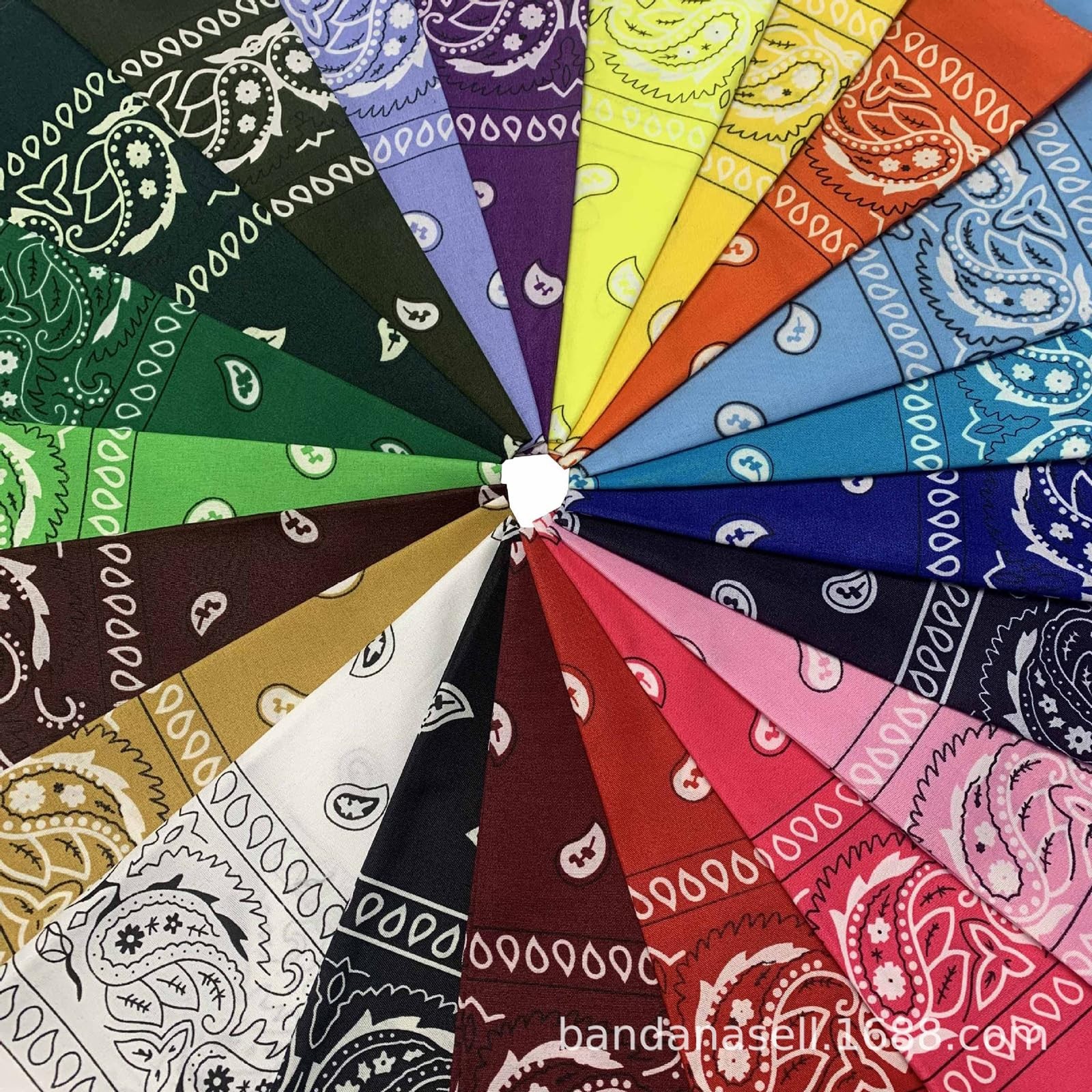 16PCS Bandanas Unisex Paisley Bandanas Bulk Multi-Purpose Headband Cowboy Hea... gallery