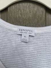 SUNSPEL Men’s Cellular Cotton Tank Top XL White Underwear Vest Knit
