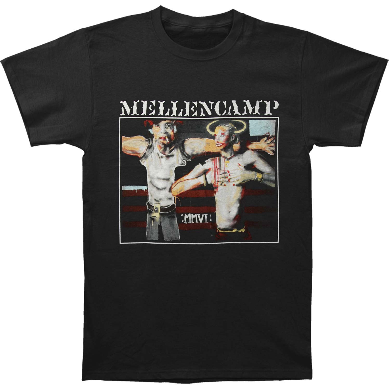 Men’s John Mellencamp MMVI T-shirt Medium Black