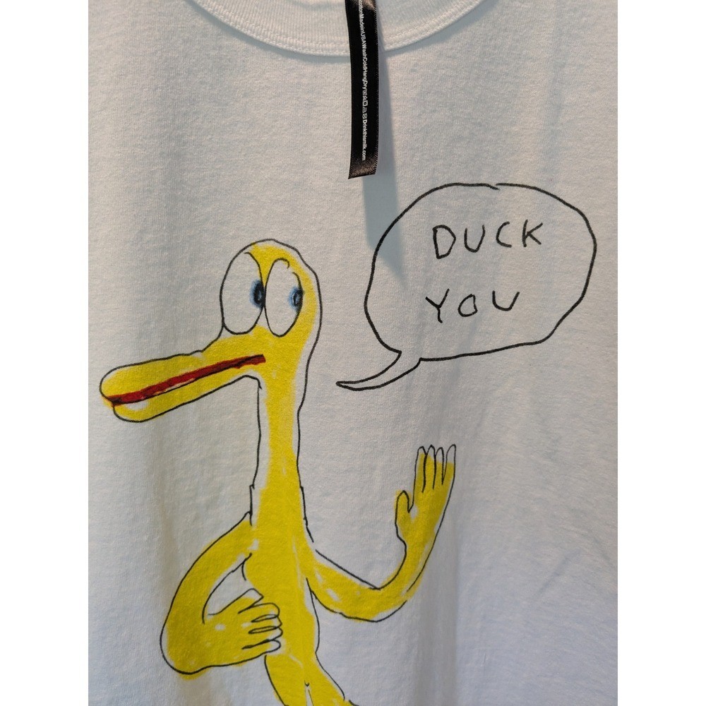 WHOLE Daniel Johnston Duck You Graphic Print T Shirt Mens Small gallery