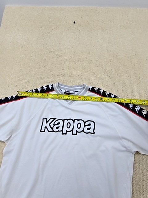 Kappa T Shirt Mens XL White Short Sleeve Striped V Neck Regular gallery