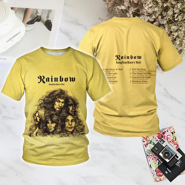 Collection Rainbow Band Long Live Rock 'n' Roll 3D Shirt S to 6XL CK457 gallery