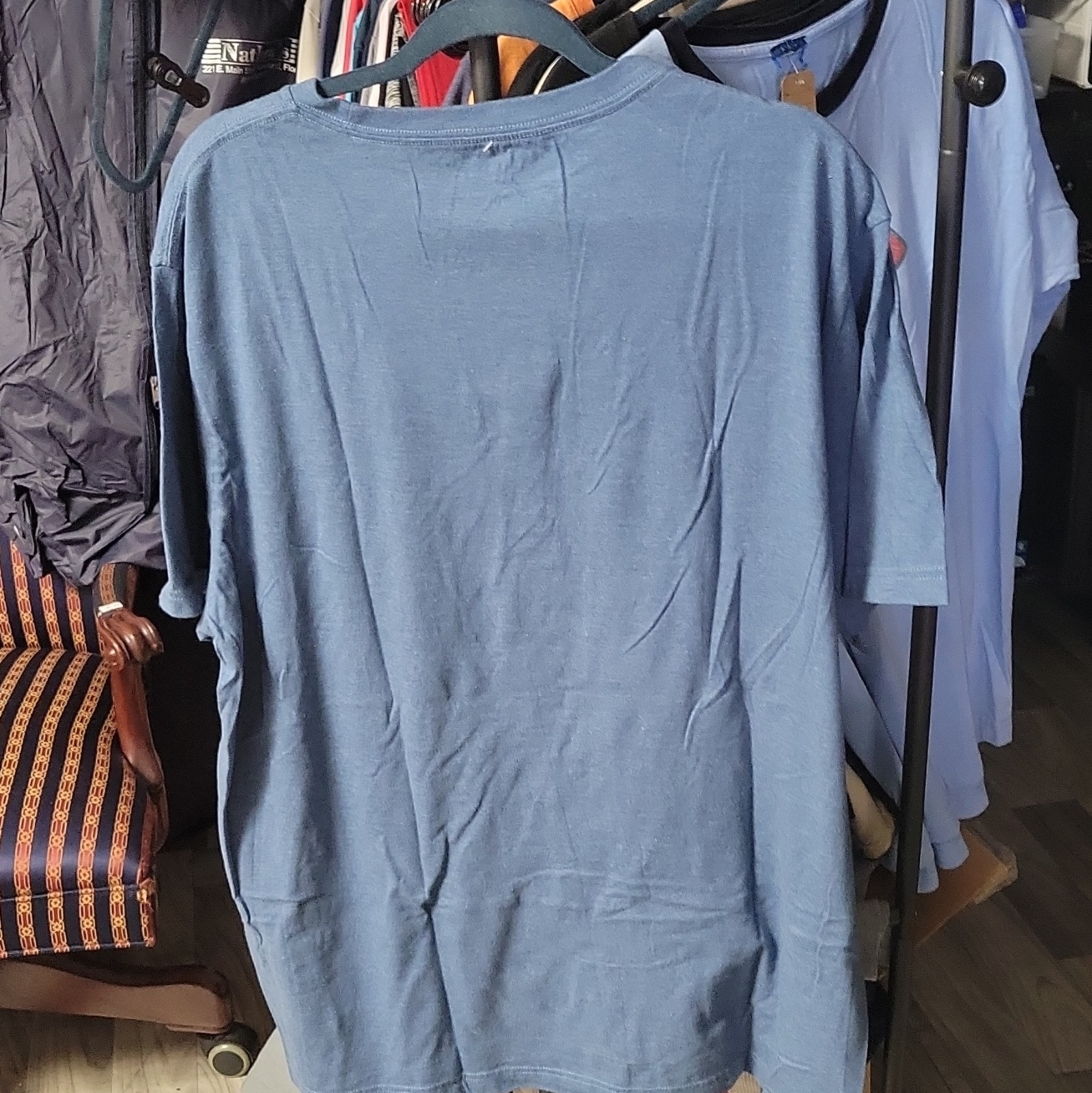 American Eagle Super Soft Men's XXL Blue Standard Fit Logo Crew Neck Tee gallery