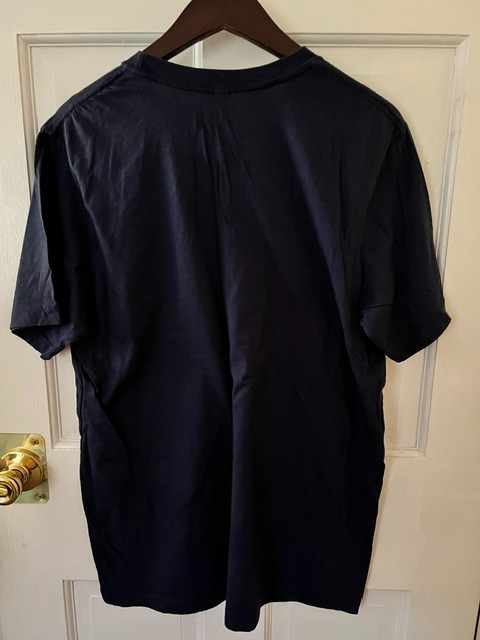 (2) E*Trade Cotton Shirts Navy Blue Mens XL pre-owned gallery