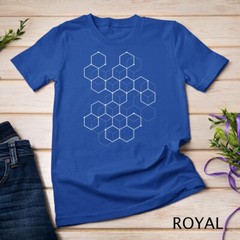 Hexagon Pattern Mathematics Science Graphic Design Light T-Shirt Unisex T-shirt