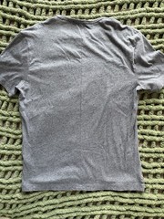 Gucci Gray Solid Crew Neck Pocket T-Shirt Men’s Size S