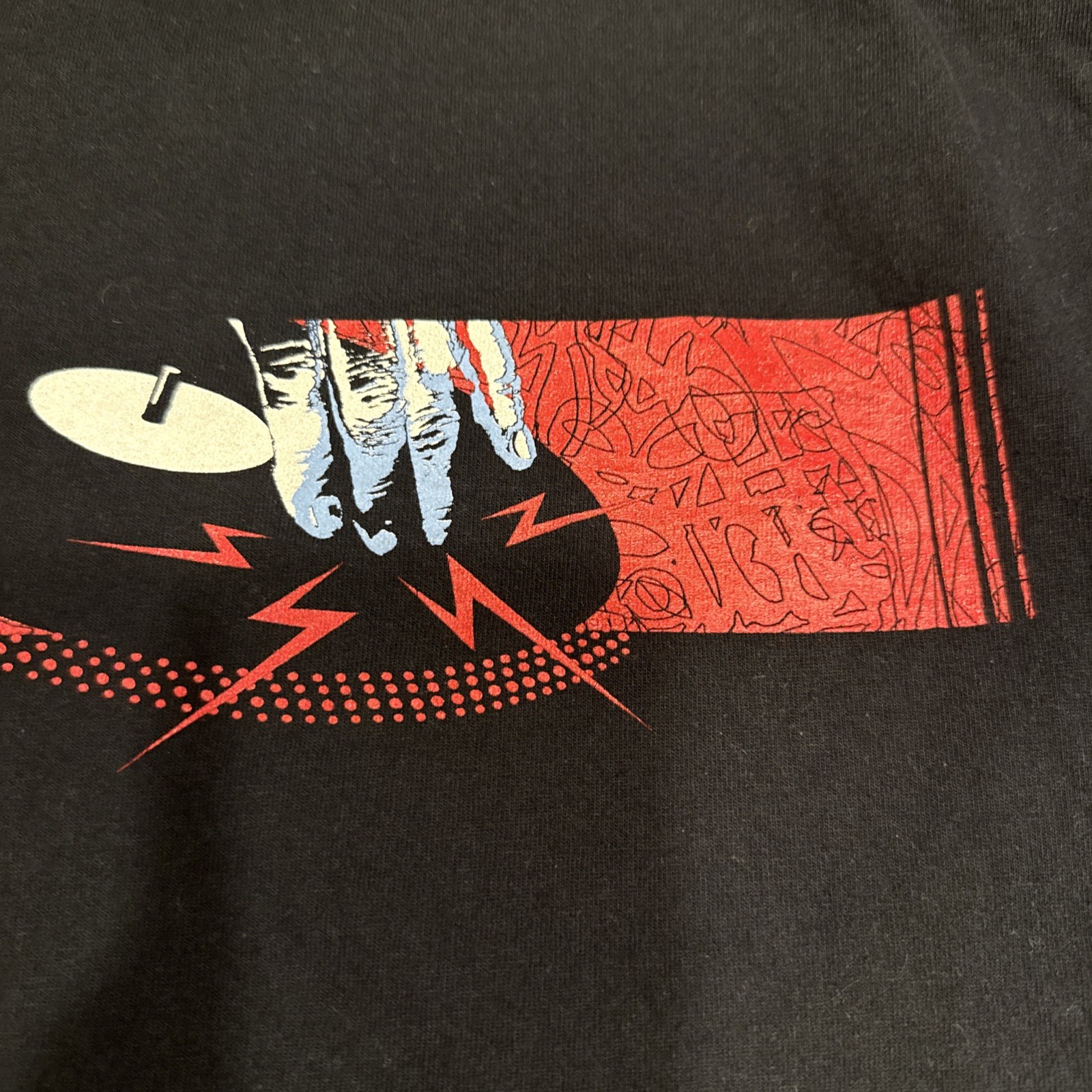 Vintage No Boundaries Non Stop Hip Hop Tee Streetwear Scratch Pad Black Cool gallery