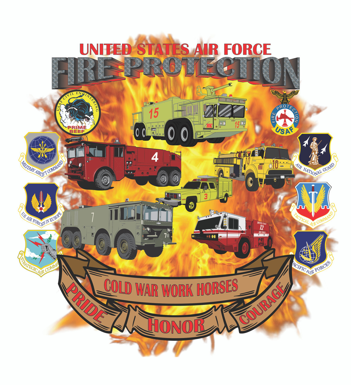 USAF Fire Protection Cold War Shirt gallery