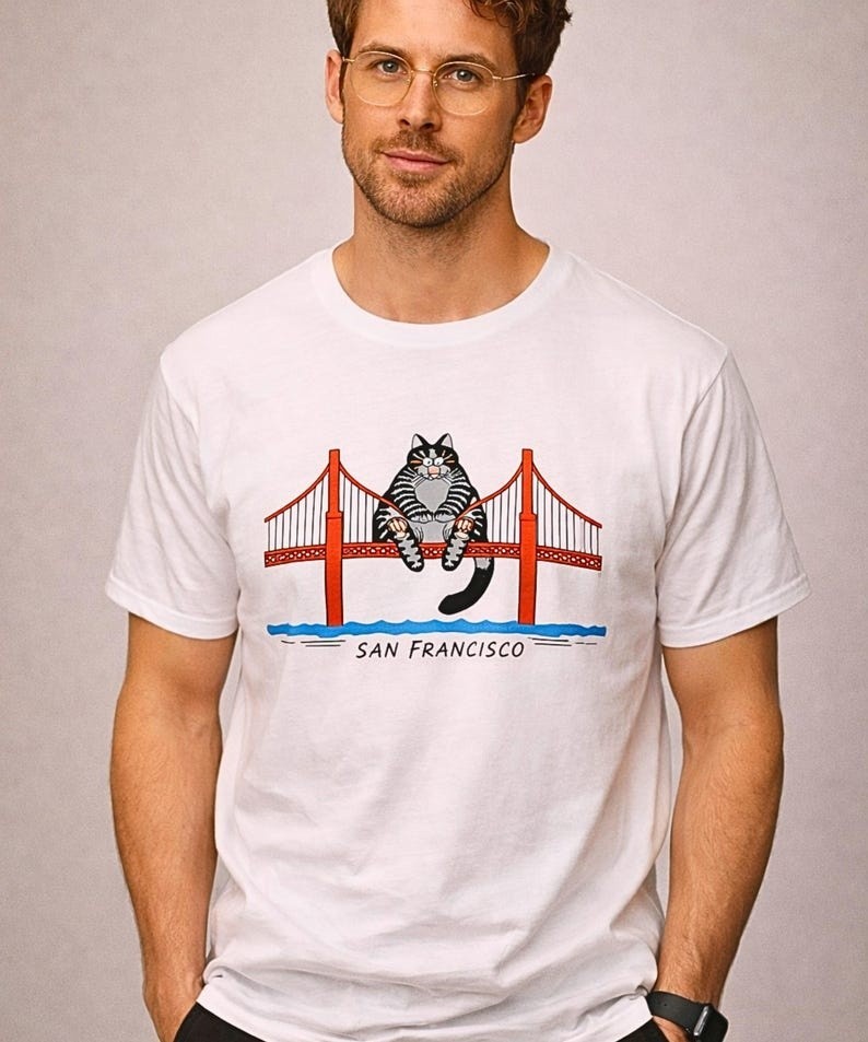 Ryan Gosling Cat Shirt, Golden Gate Bridge Cat, Hail Mary, Project, Ryland Grace gallery