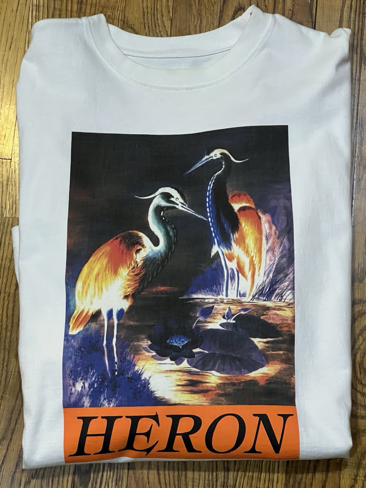 Heron Preston Iconic “Heron Times Tee” Long-Sleeve Graphic Tee Sz M gallery