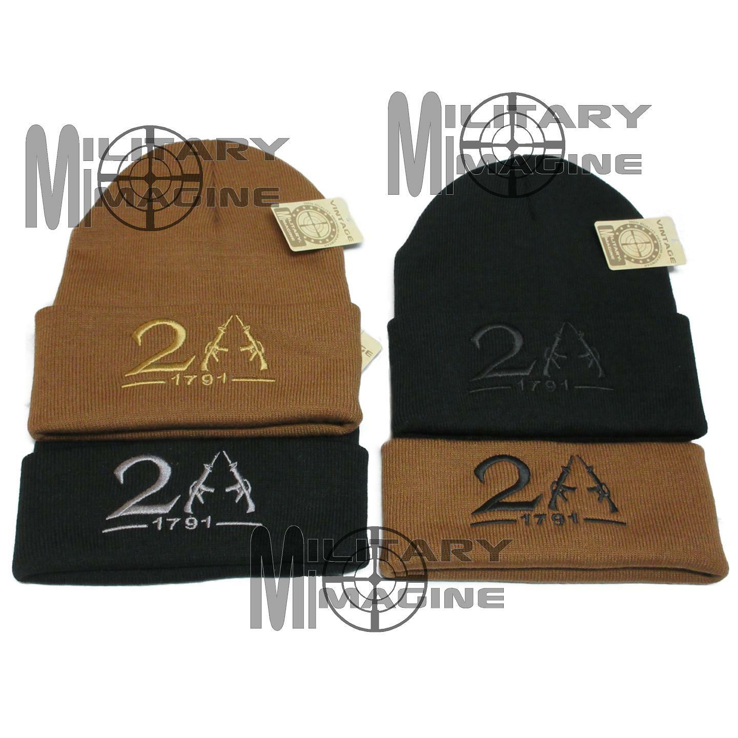 2nd Amendment Beanie 1791 AR-15 Style Embroidered Hat cap Made in The USA!