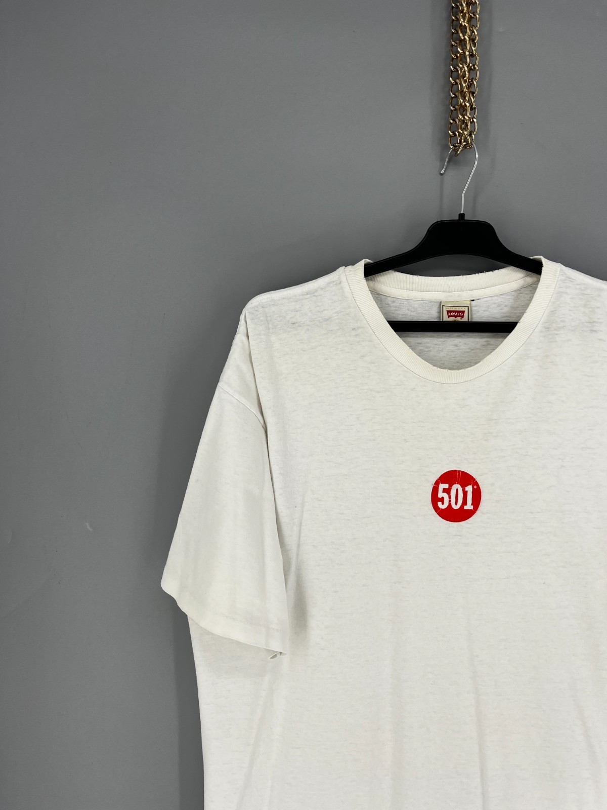 Vintage 90s Levi’s 501 T shirt mens tee Rare Men’s Size L Made in USA gallery