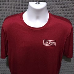 Doc Fords Lightweight Florida Tshirt MensLg Red Rum Bar Graphic Tee Fishing Thin