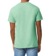 NEW First Quality Gildan Heavy Cotton Mint Green Adult Short Sleeve Tee, Size L.