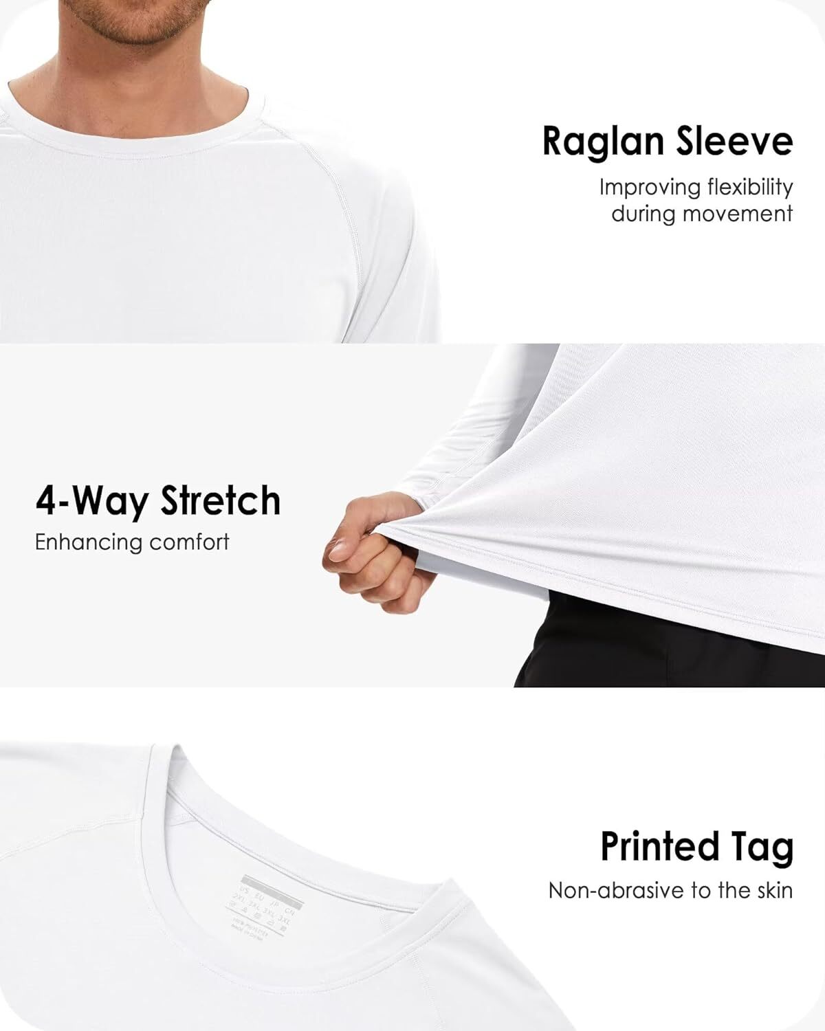 Men's UPF 50+ Sun Protection UV SPF Shirts Long Sleeve Lightweight Quick Dry Tee gallery