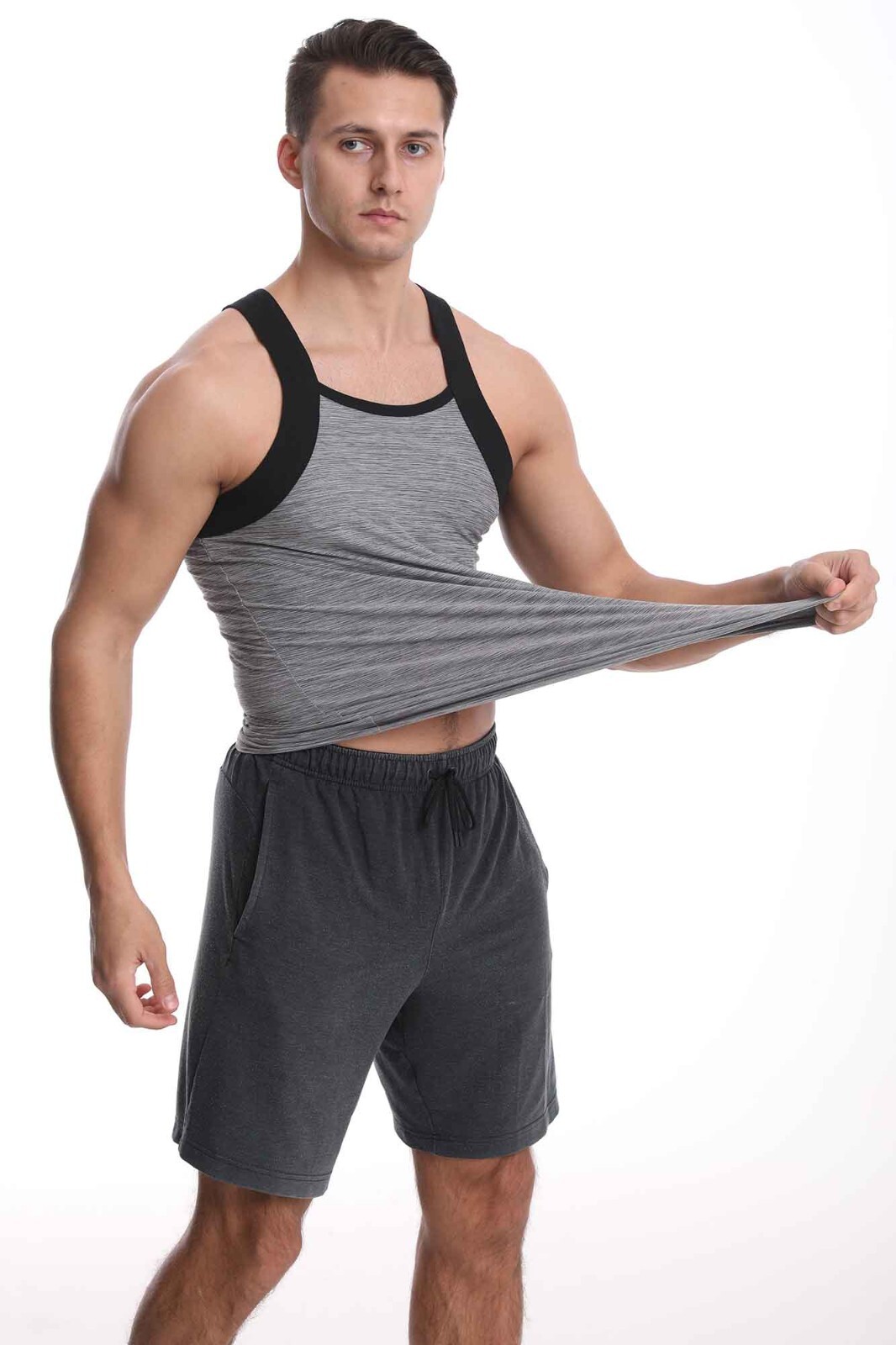 Different Touch Men's 3 Pack Dry Fit Square Cut G-unit Style Tank Top A-shirts gallery