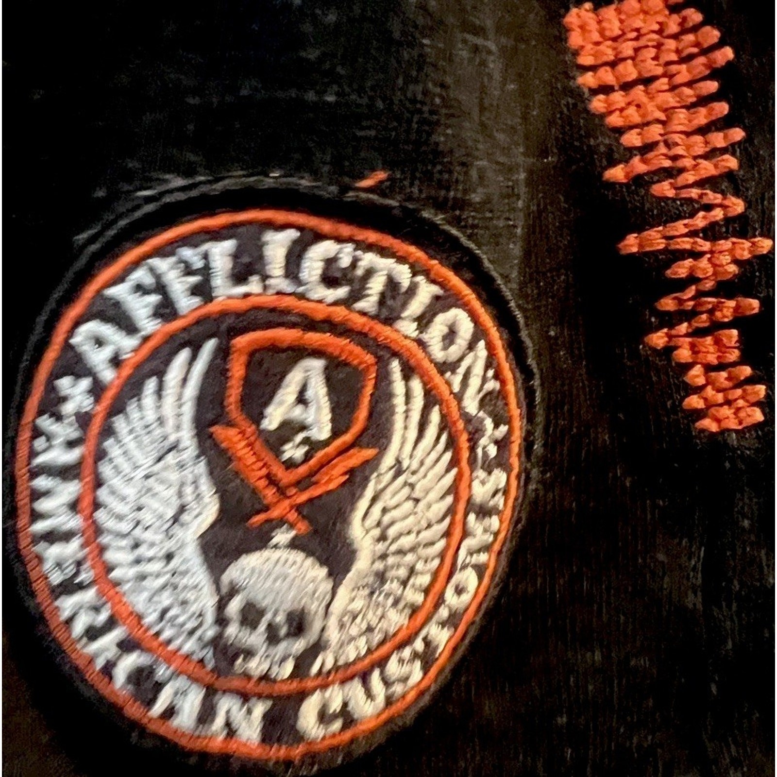 Affliction Live Fast Hooded Henley Shirt XL Skull Cross Wings Biker Goth Y2K gallery