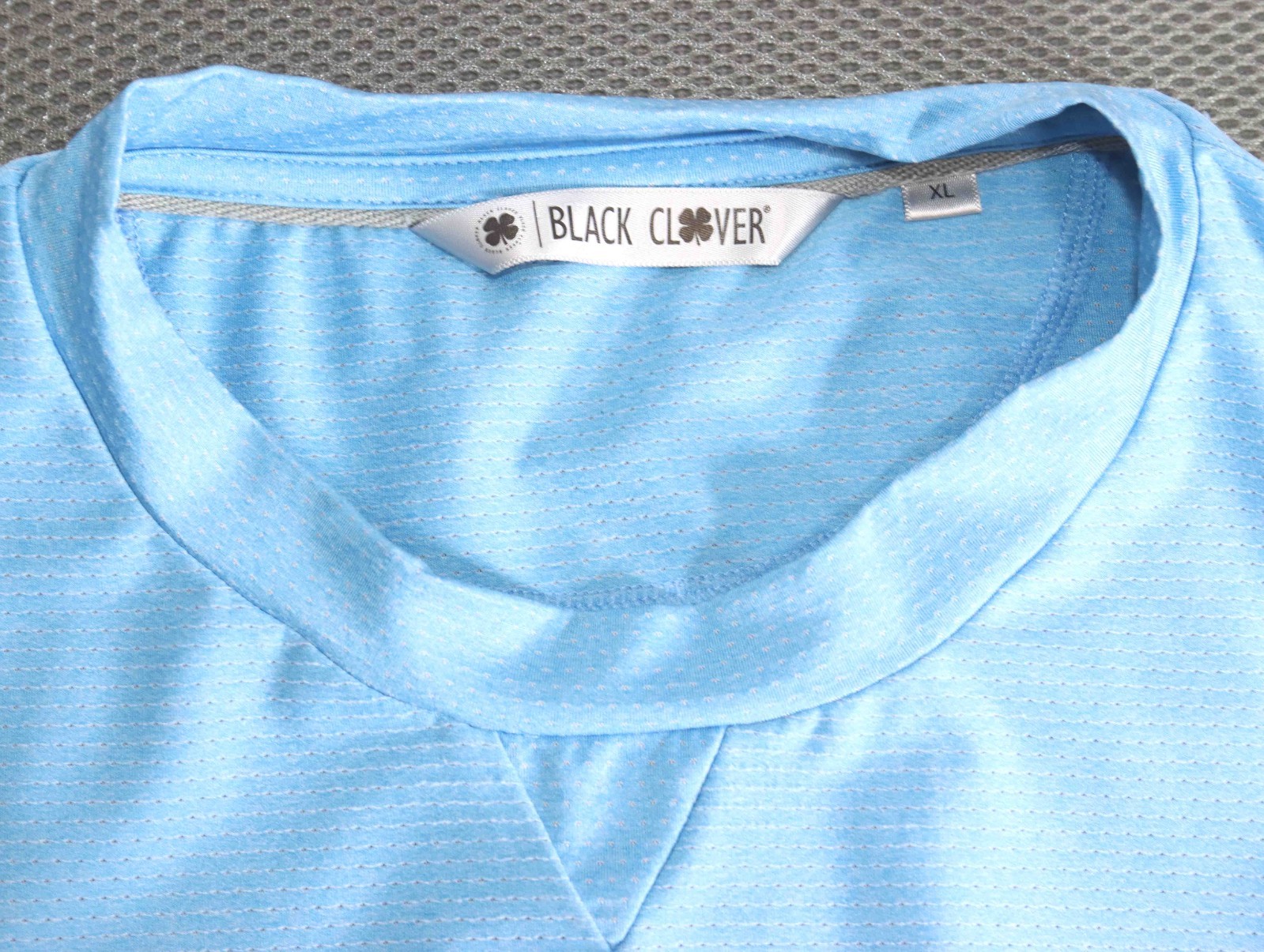 Black Clover Blue Polyester Spandex Long Sleeve Shirt Mens Size XL gallery