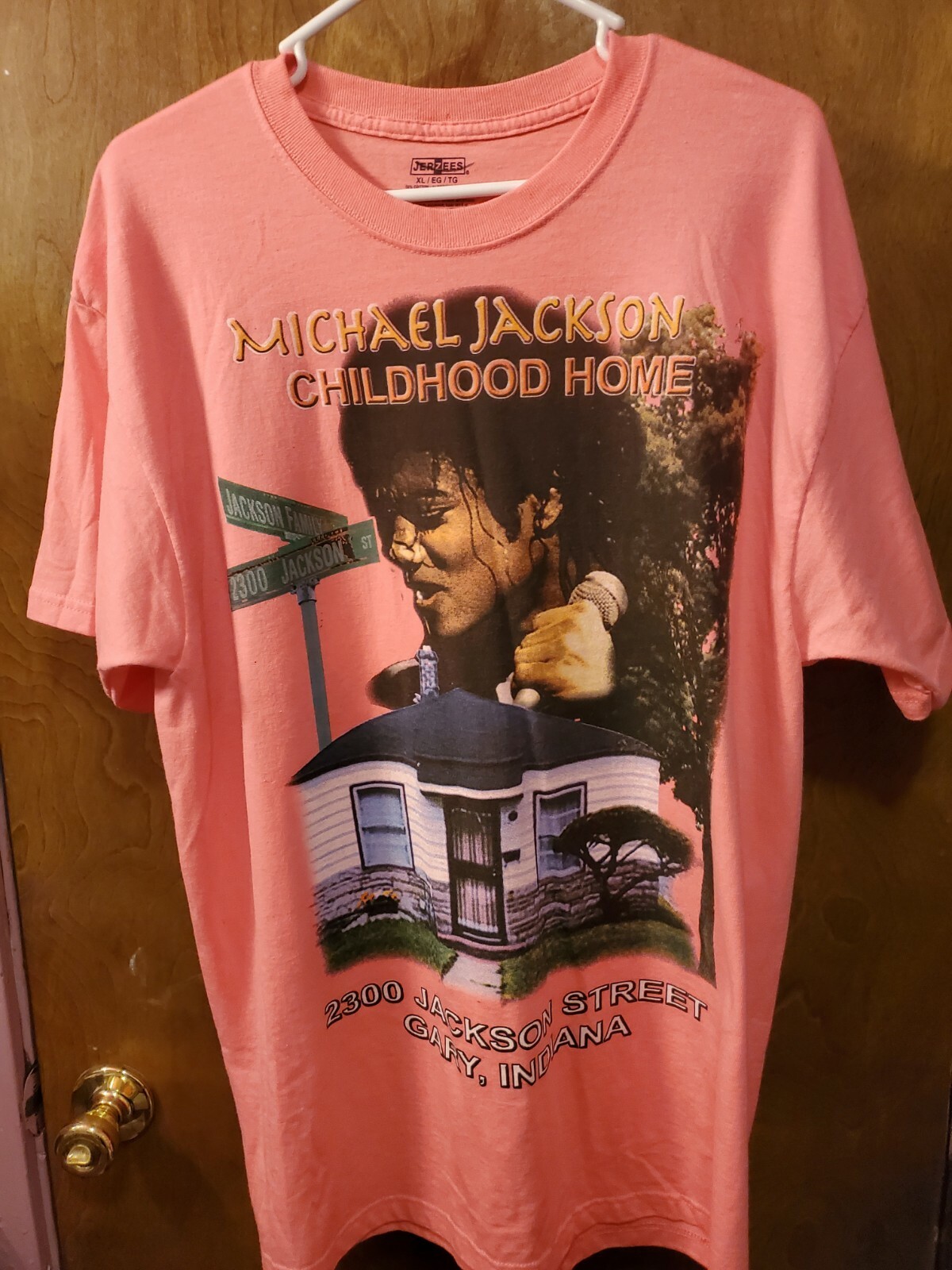 Authentic Michael Jackson T Shirt Childhood Home 2300 Jackson St Gary, IN Nice