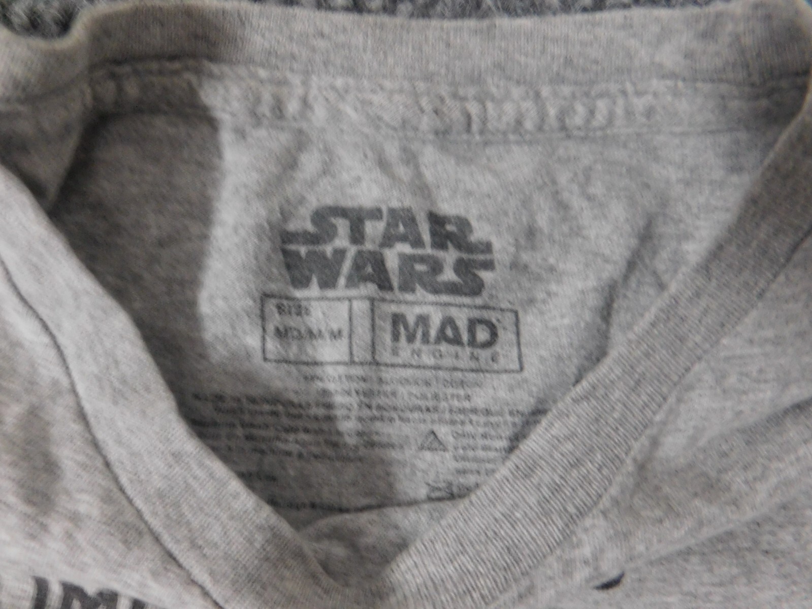 Star Wars Mens Shirt Medium Gray Darth Vador gallery