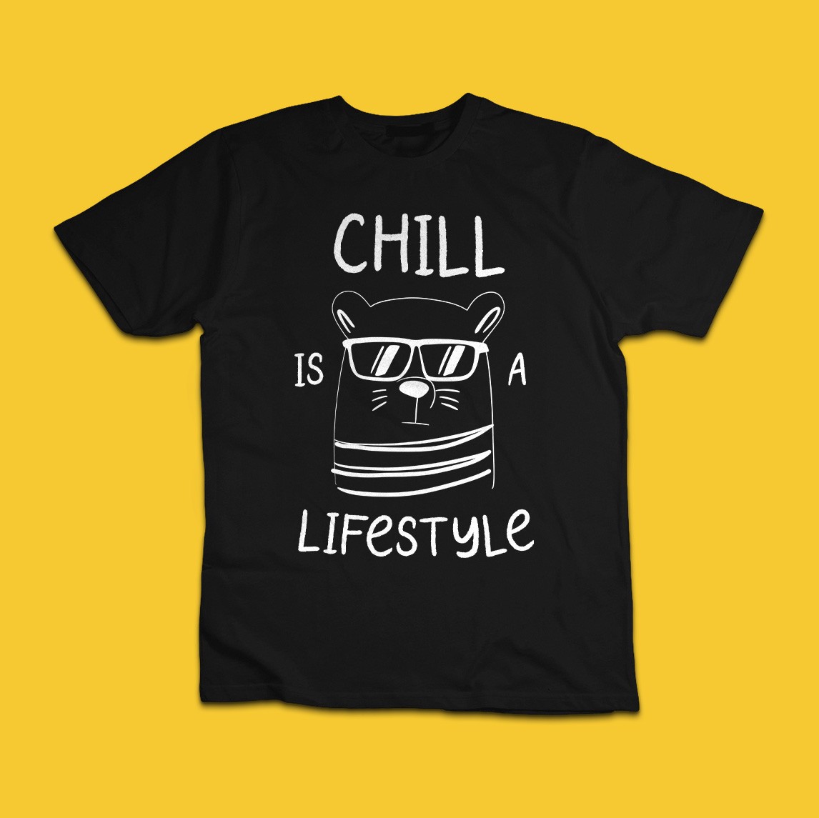 Chill Is A Lifestyle T-Shirt | Funny Relaxed Animal Graphic Tee
