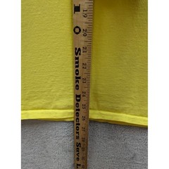 Bright Yellow Basic TShirt Mens Medium 100 Cotton Tee Everyday Essential Casual