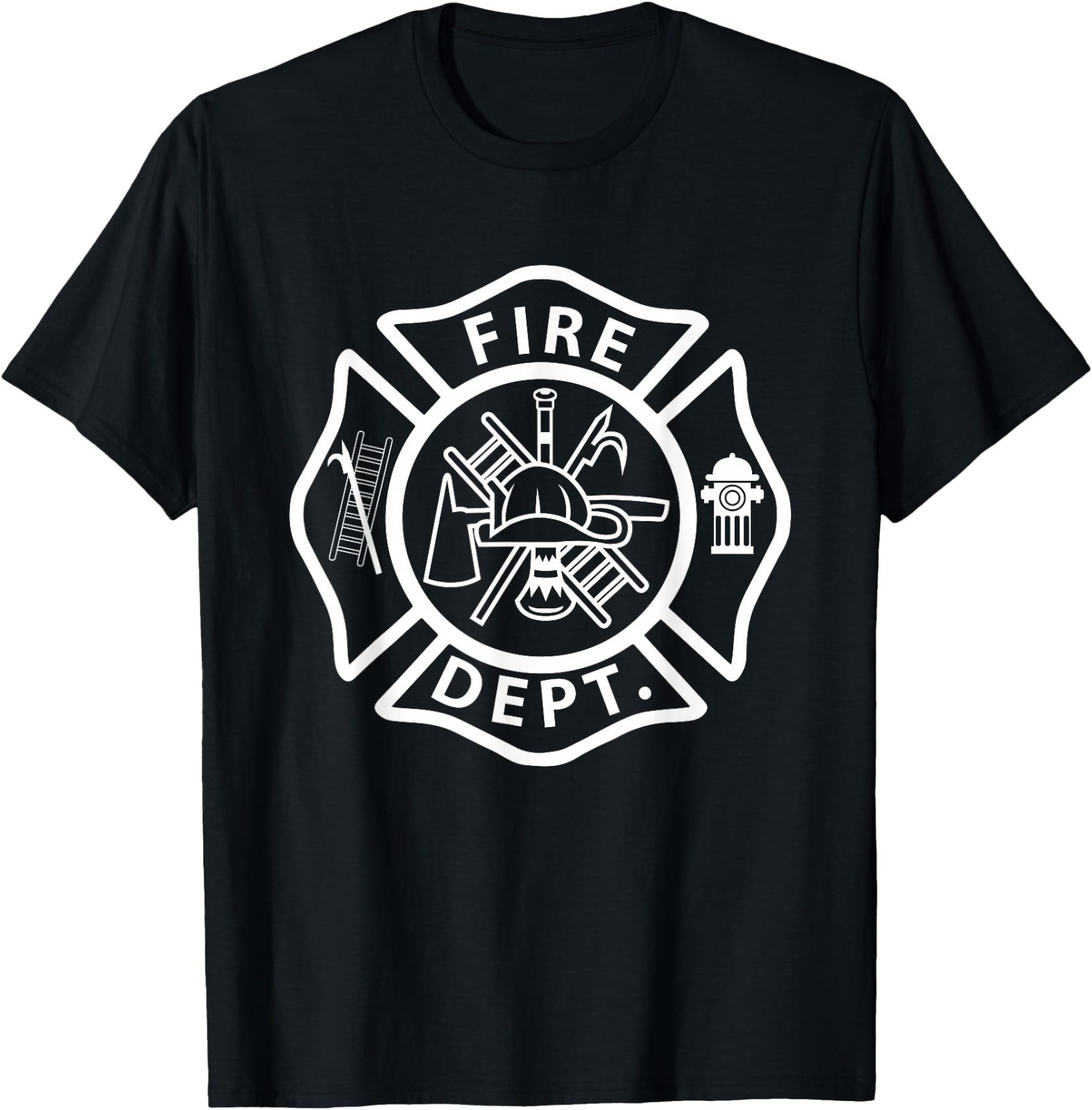 Fire Department Logo Uniform Fireman Symbol Firefighter Gear T-Shirt
